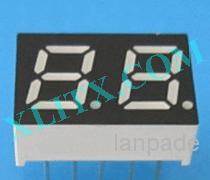 Red Ultra Bright LED 7 Segment Display 0.28 inch Dual Digit Common Anode CA