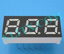 Red Ultra Bright LED 7 Segment Display 0.28 inch Three Digit Common Anode CA