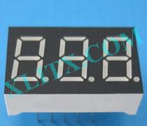 Red Ultra Bright LED 7 Segment Display 0.36 inch Three Digit Common Anode CA