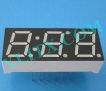 Red Ultra Bright LED 7 Segment Display 0.39 inch Three Digit Common Anode CA