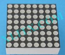 White 8x8 Dot Matrix Display LED 1.9mm Diameter 0.8 inch Anode Cathode