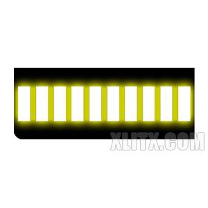 B10Y - Yellow 10-segment Light Bar LED Display
