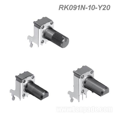 RK091N-10-Y20 Potentiometer 9mm Single Insulated Shaft