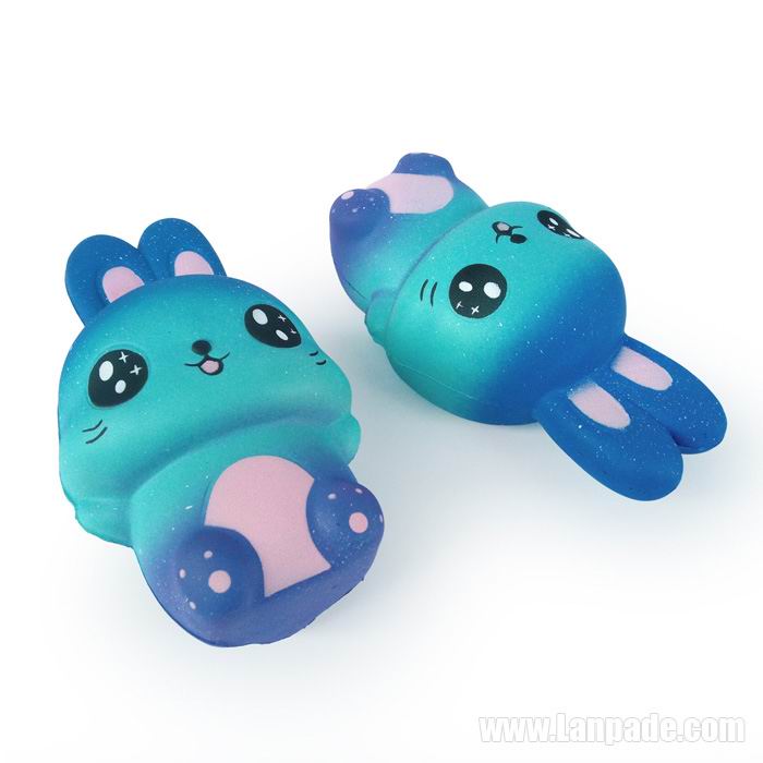 Blue Rabbit Squishy Kawaii Galaxy Bunny Slow Rising Squishies Toys R A DHL Free Shipping
