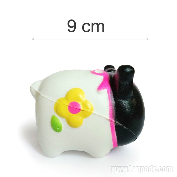 Cartoon Dog Squishy Toy Kawaii Animal Slow Rising Squishies Black White Flower DHL Free Shipping