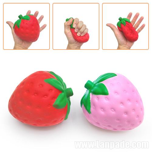 Lamiza 6PCS Jumbo Squishies Soft Slow Rising Fruit Strawberry Peach Banana Lemon Watermelon Pineapple Charms Squeeze Scented Stress Reliever Toys for Kids and Adults 