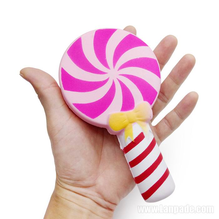 Lollipop Squishy Lolly Squishies Imitation Candy Slow Rising Phone Strap L S DHL Free Shipping