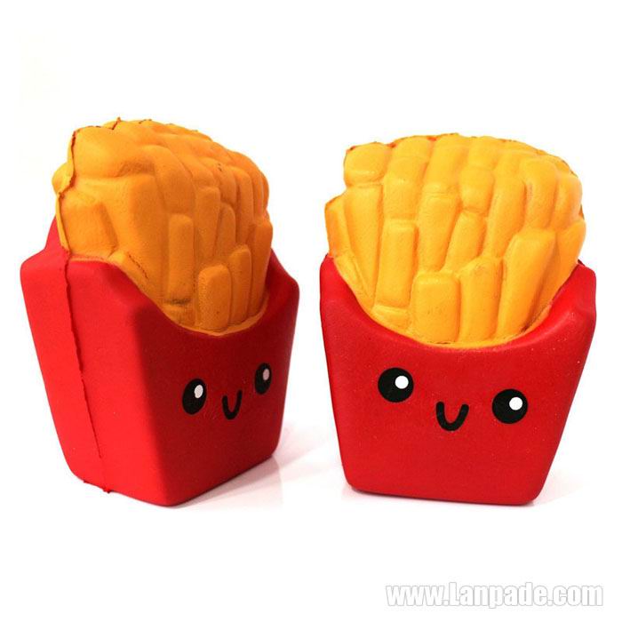 Slow Rising French Fries Squishy Potato Chip Scent Imitation Toy De-stress Pretty Phone Pendant Free Shipping