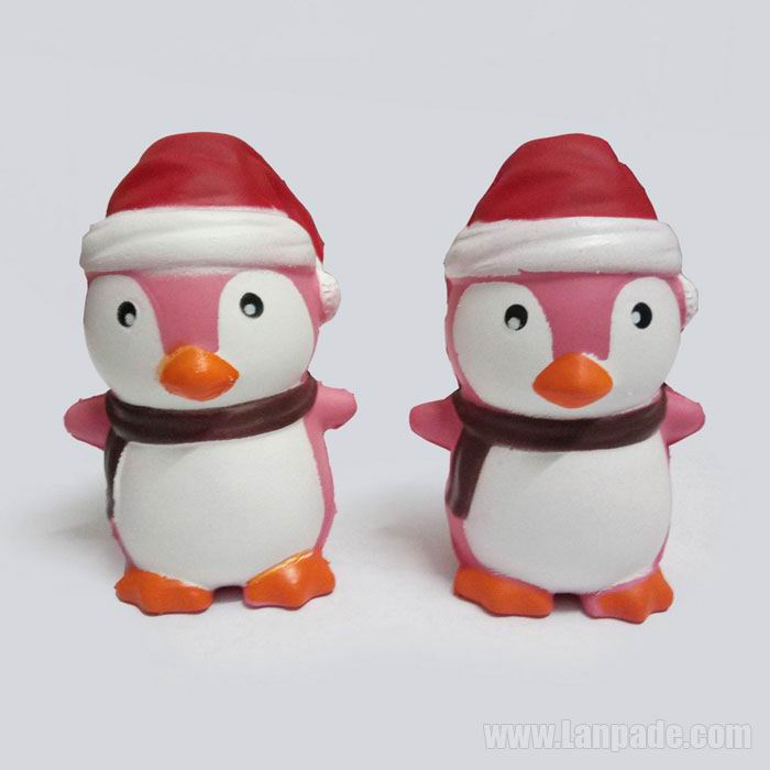 Squishies Toy Slow Rising Penguin Scent Squeeze Children Cute Kawaii Squishy Christmas Hat Animal Cap Decoration Free Shipping