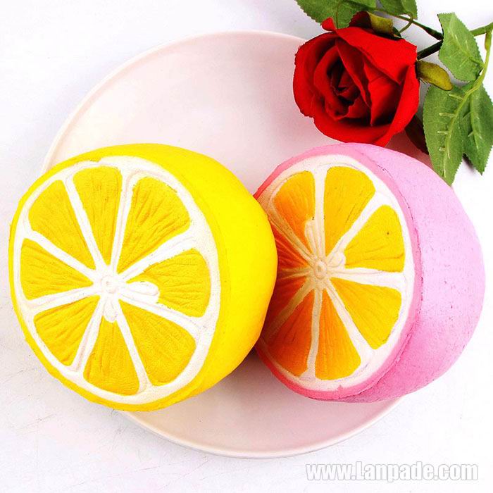 Squishy Citrus Lemon Kids Soft Phone Pendant Fruit Simulation Squeeze Perfume Slow Rising Anti Stress Toy Free Shipping
