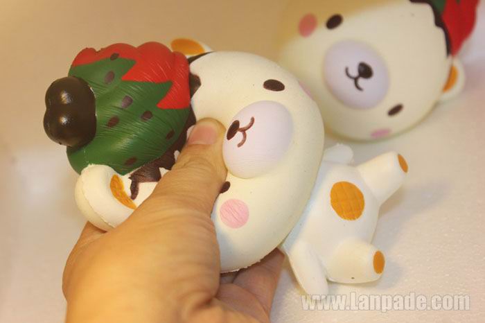 Squishy Squeeze Fidget Soft Bear Toy Xmas Slow Rising Simulation Jumbo Phone Strap Christmas Spicy Kids Cartoon Freeshipping