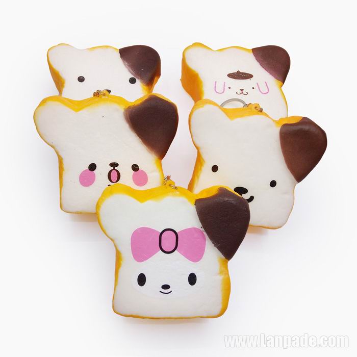 Toast Bread Squishy Squishies Scented Square Imitation Food Slow Rising Toys DHL Free Shipping