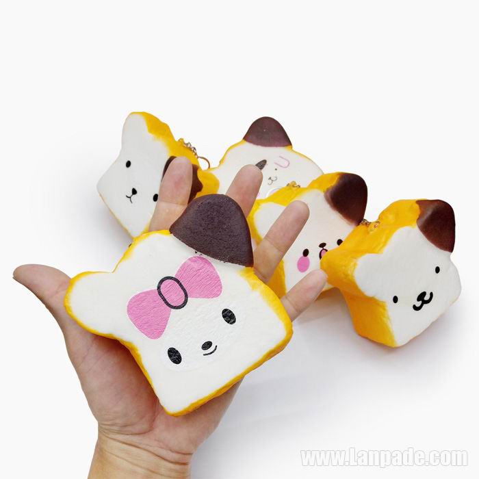 Toast Bread Squishy Squishies Scented Square Imitation Food Slow Rising Toys DHL Free Shipping