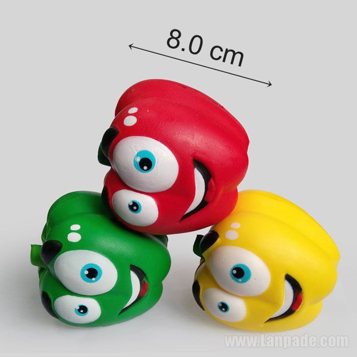 Vegetable Squishies Chilli Squishy Pepper Jumbo Slow Rising Fruit Squeeze Green Toy Simulation DHL Free Shipping