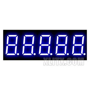 3651BB - 0.36-inch Blue 5-Digit CA LED 7-Segment Display